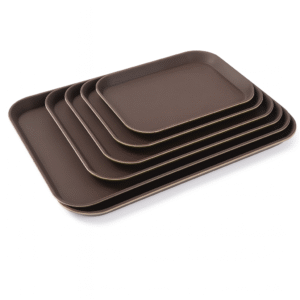 Antiskid Tray 14x18in Brown