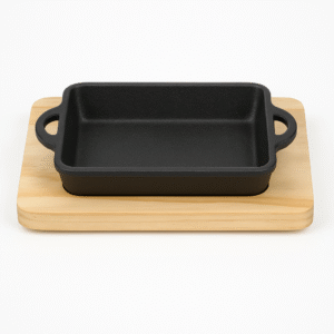 Sizzler Pan with Wooden Base