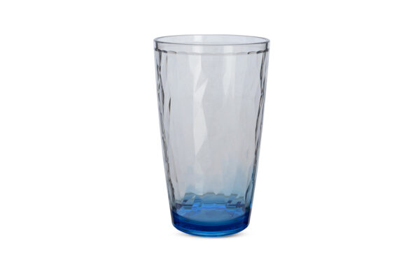 Tom Colins Glass Polycarbonate Dual color Diamond Cut